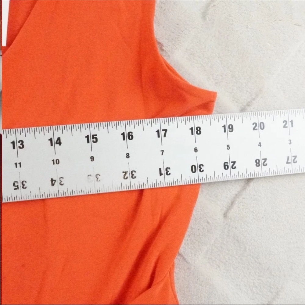 Lauren Ralph Lauren Scoop Neck Jersey Dress Womens 12 Tie Waist Cocktail Attire - Picture 6 of 11